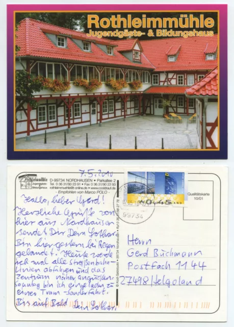 61620 - Nordhausen - youth guest house Rothleimmühle - postcard, run