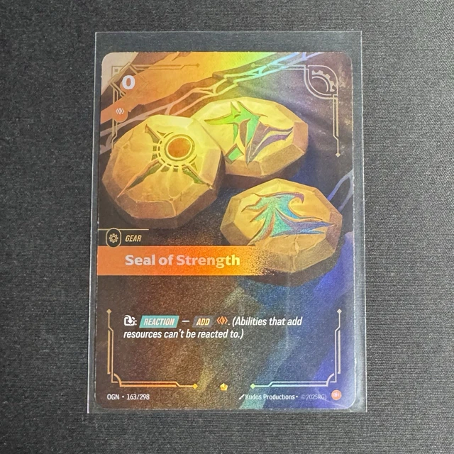 RIFTBOUND: LEAGUE OF Legends TCG English GEAR-Seal of Strength-Epic 163 ...