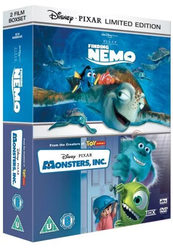 Finding Nemo/Monsters, Inc. DVD (2007) Lee Unkrich cert U 2 discs Amazing Value