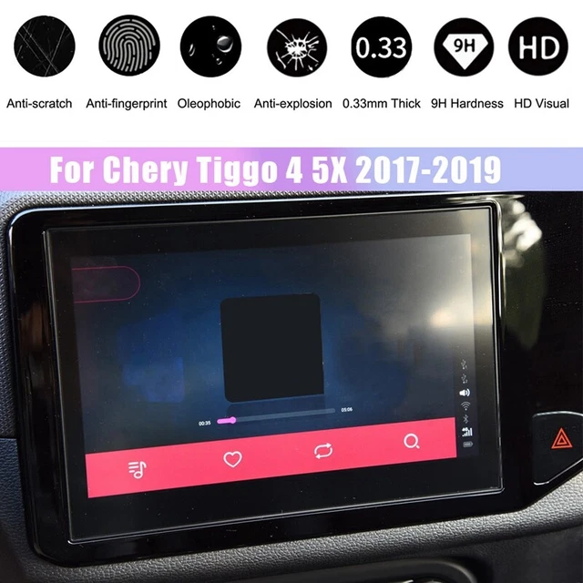Lámina de vidrio blindado para 4 5X 2017-2019 radio de coche DVD GPS navegación táctil P3Z2