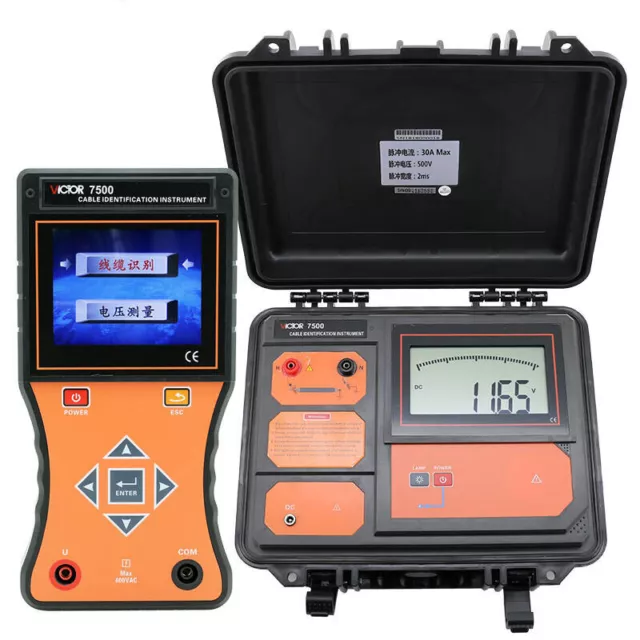 VICTOR 7500 Multi-function Cable Identification Instrument Large LCD Display