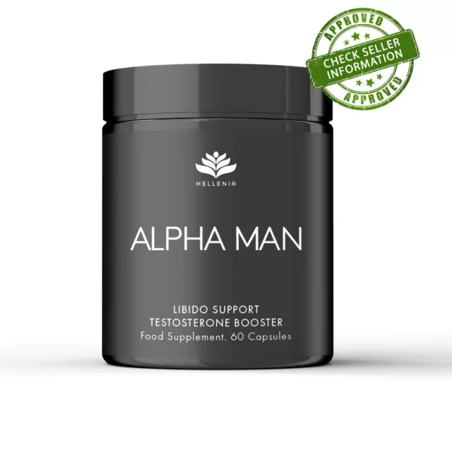 Hellenia ALPHA MAN - Libido Support Testosteron Booster - 60 Kapseln