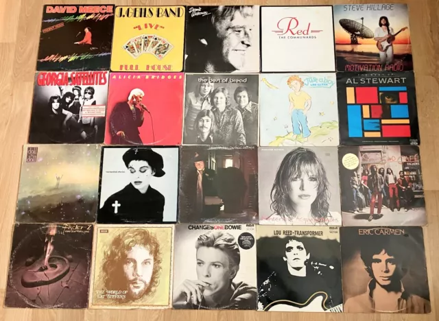 BULK LOT 90 Vinyl Records dire tull trick elo angels eagles Elvis