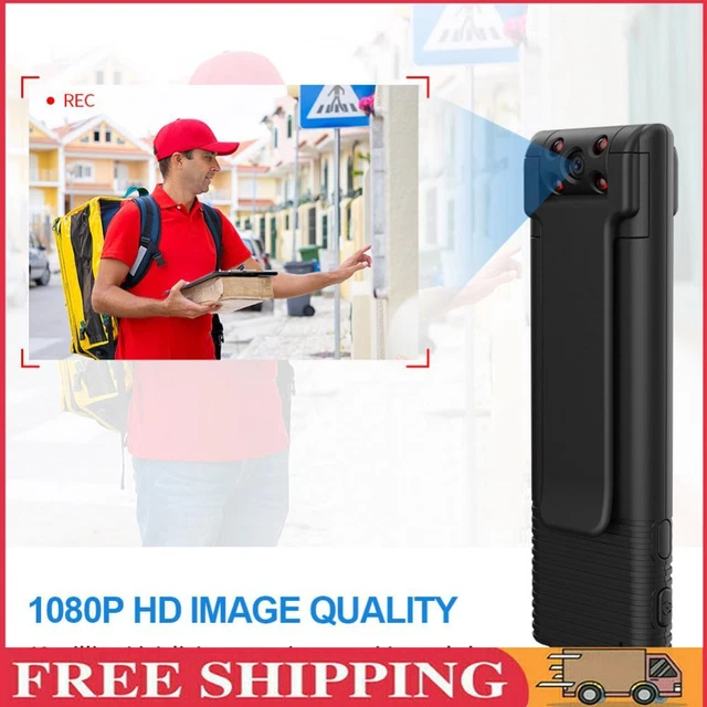 Mini Back Clip Camera Portable Small Camcorder Loop Recording for Travel Sports