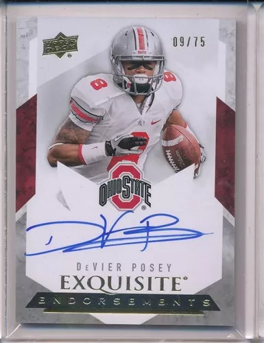 2012 Upper Deck Exquisite Devier Posey Endorsements 09/75 Autograph