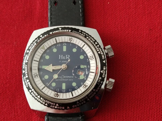 Montre De Plongée Vintage H&R Super Datomatic - Neuve Sans étiquettes - Pour Homme