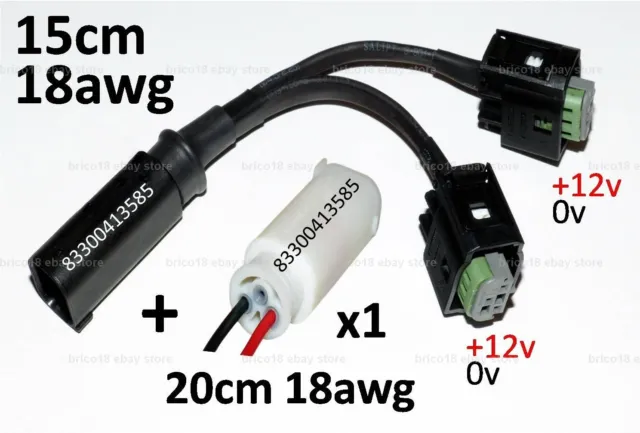 BMW Accessory Plug 15cm/18awg/2p +1wired 83300413585 - R1200 R1250 GS XR RT RS K