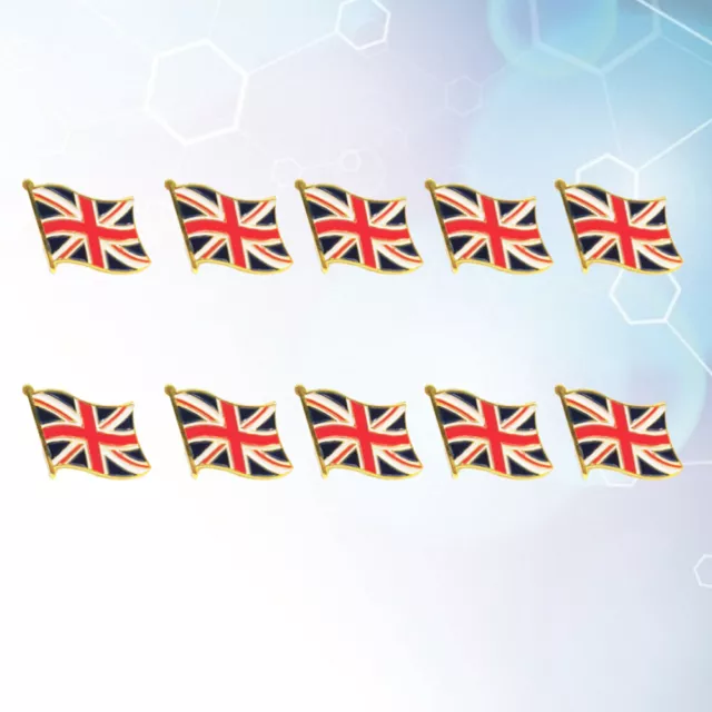 10 Pcs M Patriotische Britische Brosche Anstecknadel Mit Britischer Flagge