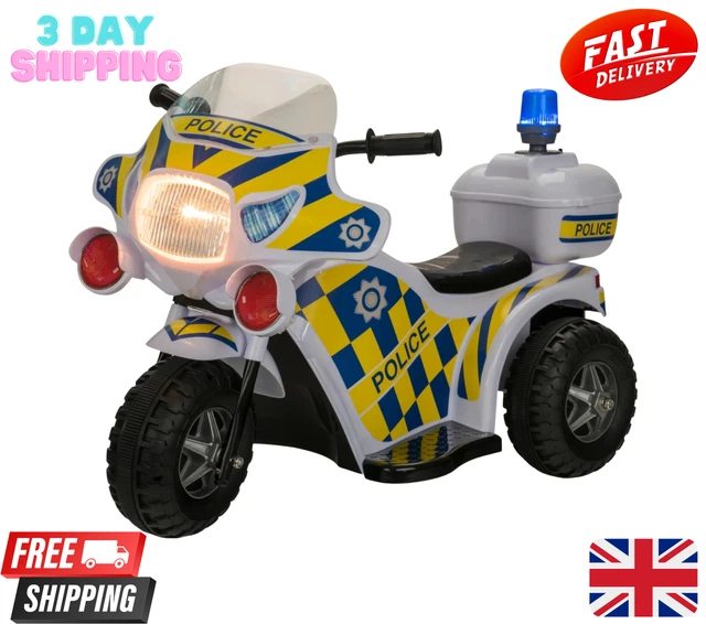 POLICE MOTORBIKE RIDE On Kids Electric Bike Motorcycle Toy 6V Battery Children 64.99 PicClick UK