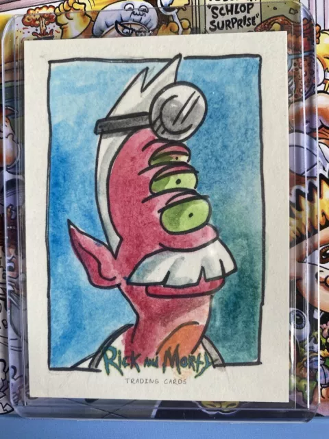 2018 Cryptozoic Rick and Morty Sketch Cards 1/1 KATE CARLETON ARTIST PROOF