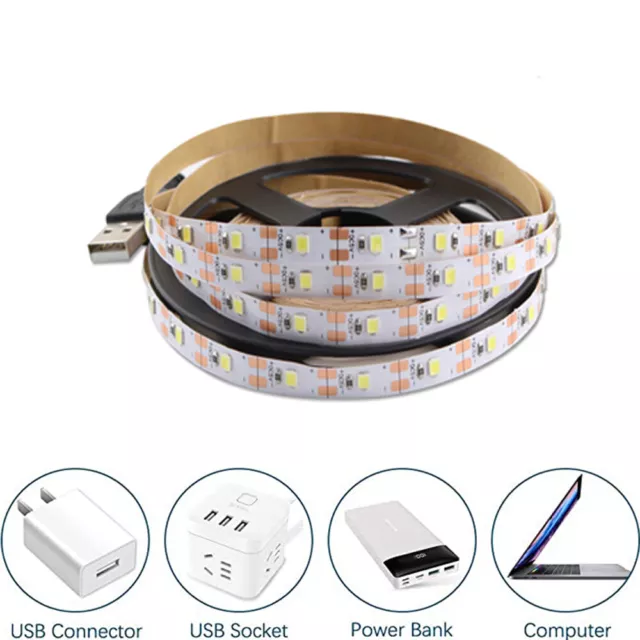 USB Led Strip Lights PC TV Backlight 2835 Cabinet Kitchen led tape Night Light