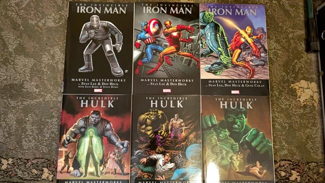 Marvel Masterworks Iron Man / Hulk 1-3 Complete Lots TPB Near Mint
