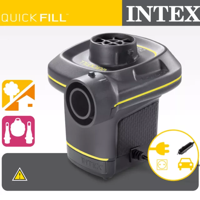 Intex Luftpumpe Pool Boot elektrische Pumpe Bett Luftbett Doppelhubpumpe 66634