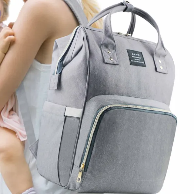LAND Lequeen Baby Diaper Bag Maternity Nappy Backpack Multifunction Waterproof 5