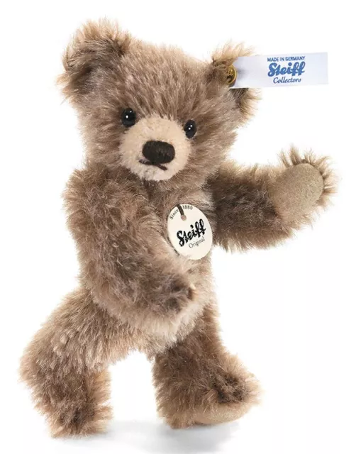 Steiff Mini Brown Gespitzt Teddybär - Mohair Keilzinkenanlage Sammelobjekt -