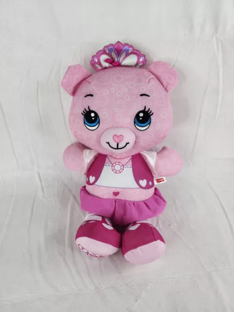 Fisher Price Pink Princess Doodle Bear Plush 15” Stuffed Animal Teddy Toy 2010