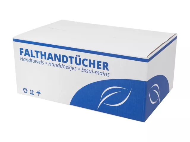 3200 Handtuchpapier hochweiss 2 lagig 25x23cm Z/V-Falz Zellstoff Papierhandtuch