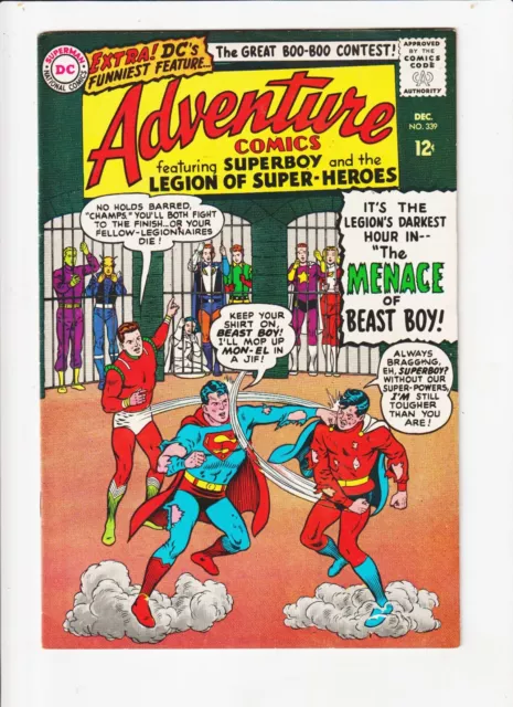 Adventure Comics #335 Superboy Legion of Super-Heroes 1966 Menace of Beast Boy