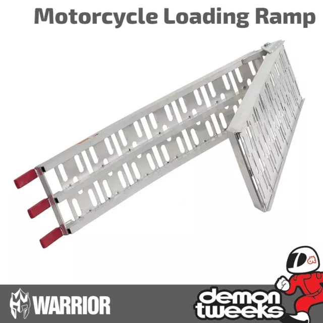 1 x Warrior Folding Aluminium Moto Cross / MTB / Wheel Barrow Loading Ramp