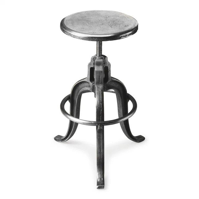 Parnell Adjustable Swivel Iron Bar Stool