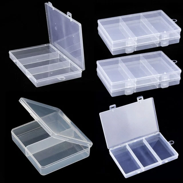 Transparent Storage Box Plastic Small Items Case  Power Tools Holder