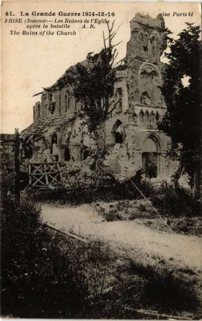 CPA MILITAIRE Prise-Les Ruines  de l'Eglise aprés la bataille (315502)