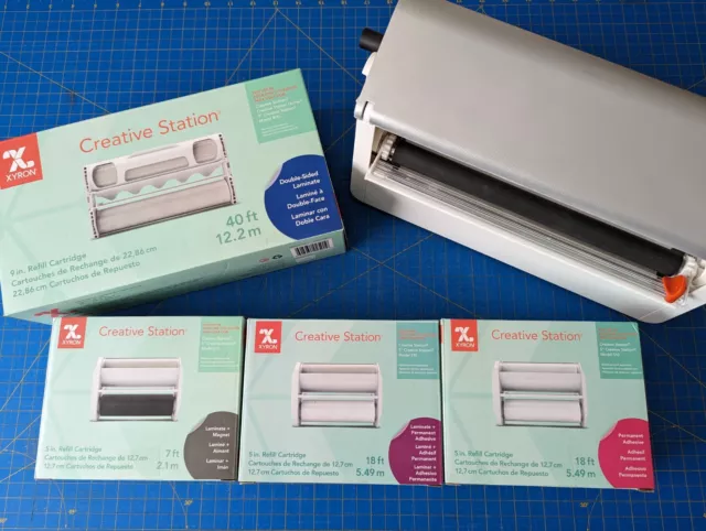 Xyron Creative Station 9 in / 5 in Sticker Magnet Laminator Machine with REFILLS