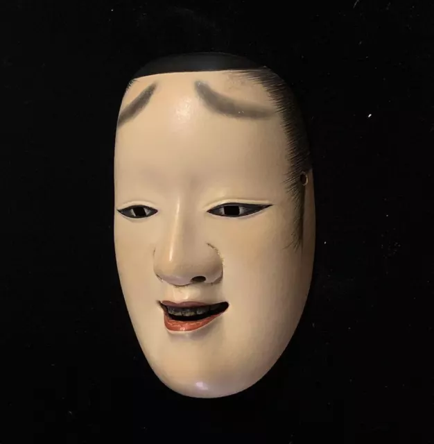 Noh Mask Japanese Vintage Antique R98