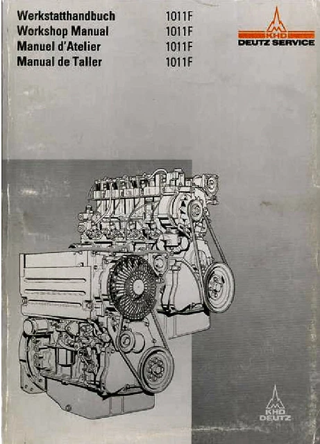 CD MANUEL DE réparation d'atelier DEUTZ 1011F, F2-4L, F3-4M, BF4M ! EUR  10,96 - PicClick FR