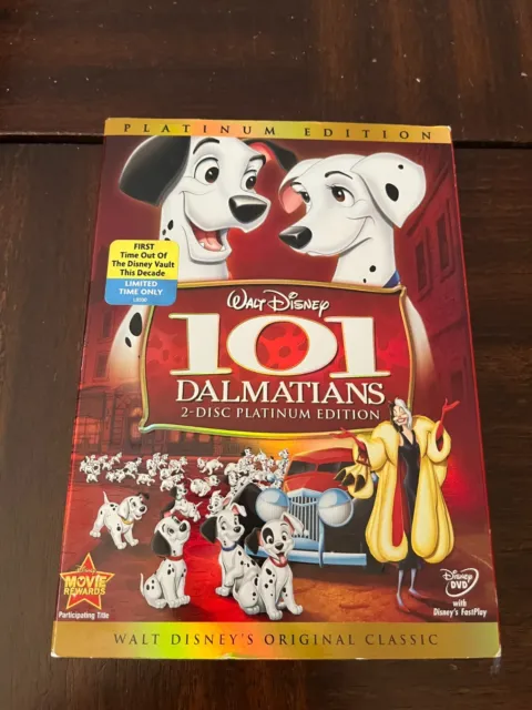 101 Dalmatians (DVD, 2008, 2-Disc Set, Platinum Edition)