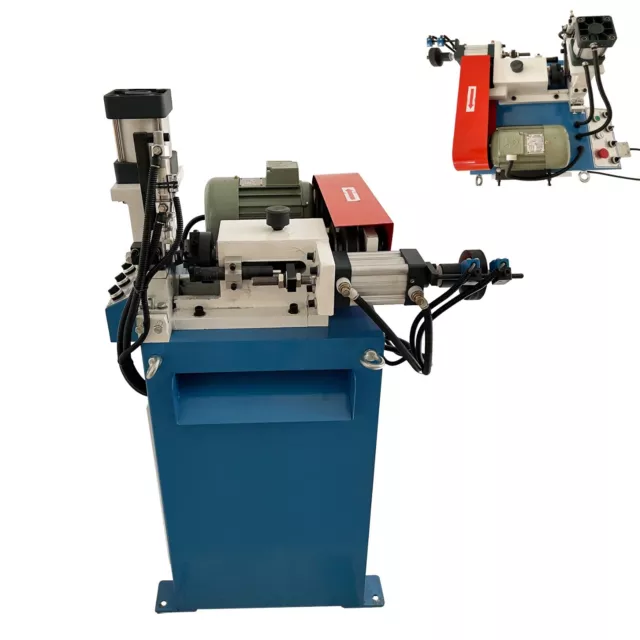 Single End Pneumatic Chamfering Bevelling Deburring Machine Metal Solid Bar Tube