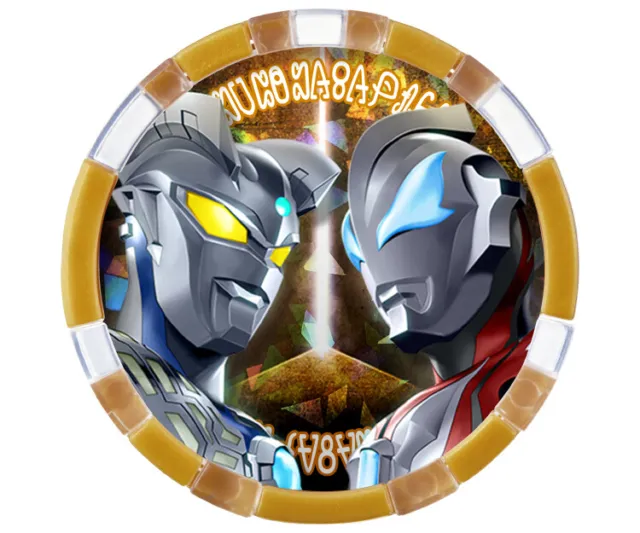 Japan Rare Bandai Ultraman Z Campaign Limited Edition Gold Zero & Geed Medal