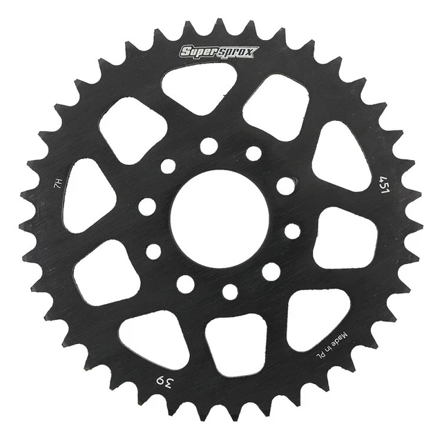 Supersprox Rear Steel Sprocket 39T Black RFE-451-39-BLK