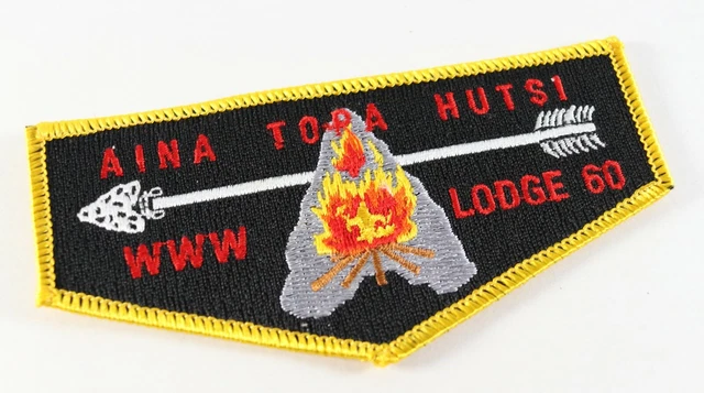 Vintage AINA TOPA HUTSI 60 OA Order Arrow WWW Boy Scouts America Flap Patch