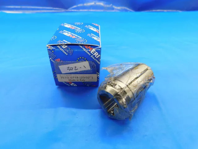 New Eri America Tg75 Collet Size 23/32 Made In Italy 75Tg-0718 .71875 .7188