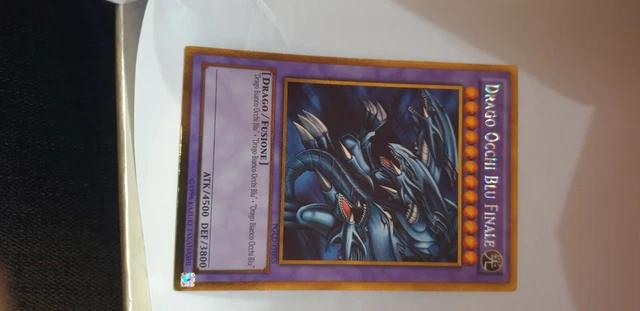 carta rara yu-gi oh in italiano. Drago occhi blu finale (originale)