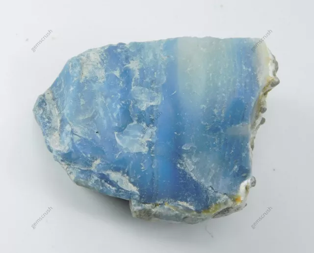 85 Ct Natural Untreated Gemstones Blue Opal Loose Certified Earth Mined Rough