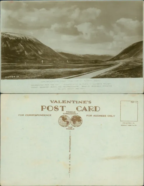 Drumochter Pass RP Real Photo Valentines