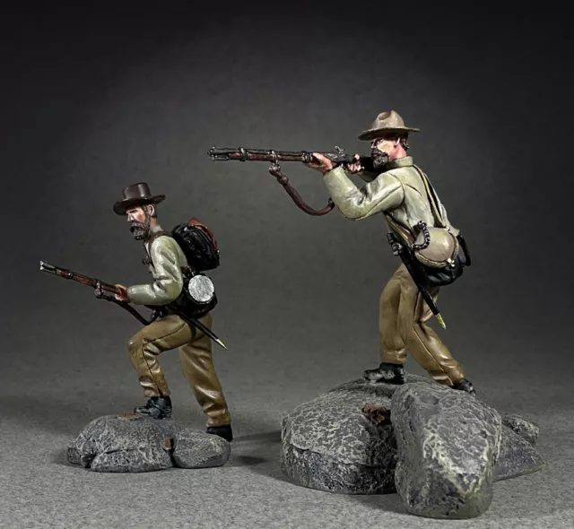 Britains Civil War Confederate 31483 Two Confederate Infantry Scrambling Up