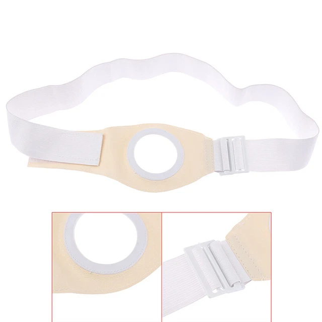 Bolsa de ostomía pegajosa cinturón reforzado extensible estoma estable dedicado-hf