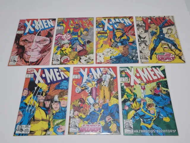 Marvel Comics X-MEN #7, 8, 9, 10, 11, 12, 13 (Lot of 7 Issues) 1992 VG+