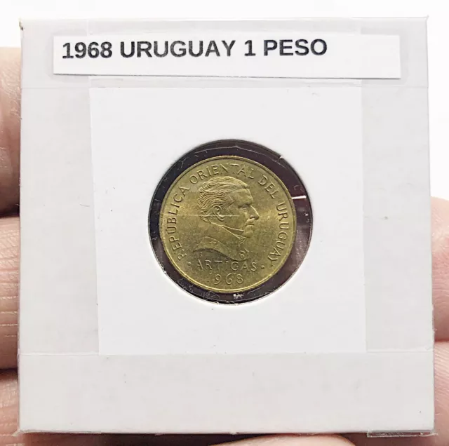 1968 Uruguay 10 Pesos WORLD COIN