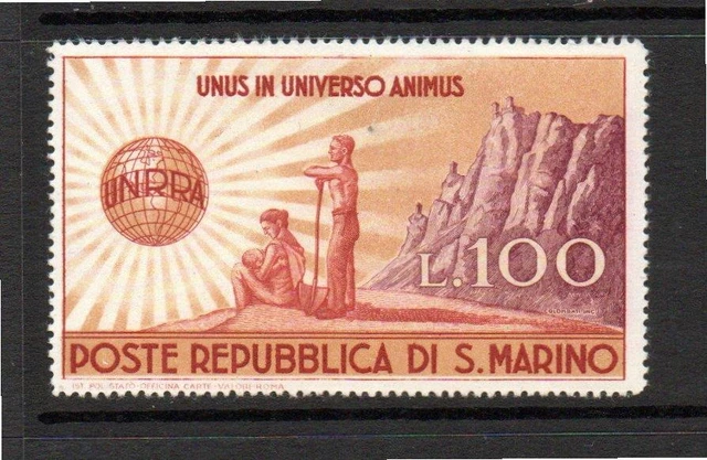 San Marino Mnh 1946 Sg324 U.n.r.r.a.
