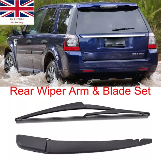 Rear Windscreen Wiper Blade & Arm Set For Land Rover Freelander 2 Upgrade Flat