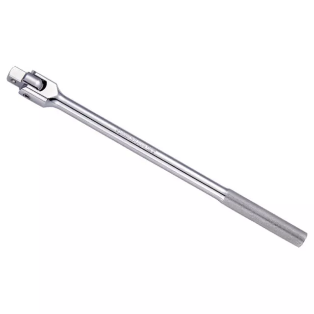 Chrome Breaker Bar / Socket With 180 Degree Pivoting Drive End - Carlyle Tools