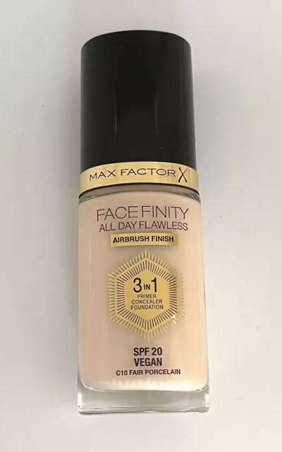 Max Factor Facefinity All Day Flawless 3 in 1 Foundation,30ml- 10 Fair Porcelain