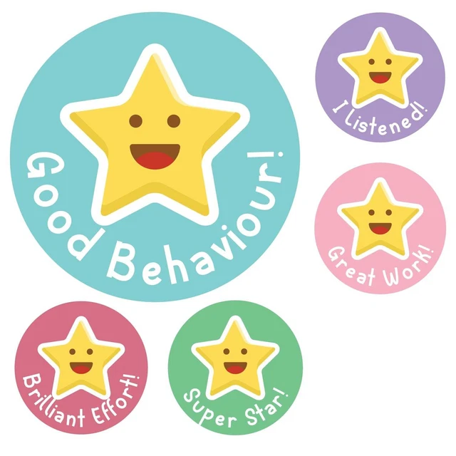 144 STAR OF The Day 30 Mm Reward Stickers For School Teachers, Parents, Nursery £2.98 - UK