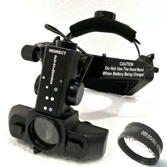 Oftalmoscopio indirecto binocular oftálmico de fondo de ojo con lente 20D
