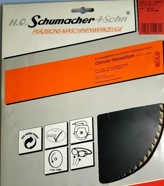 H.O.Schumacher + Sohn Kreissägeblätt 167X20 Cv-B Made IN Germany