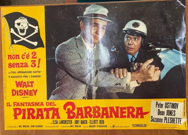 5 Fotobuste - Il Fantasma Del Pirata Barbanera - Robert Stevenson - Locandine